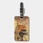 ヴィンテージ広告のロンドン・アンダーグラウンド用ポスター ラゲッジタグ (正面縦)