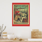 ヴィンテージ広告のロンドン・イングランド旅行ガイド ポスター (キッチン)