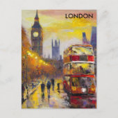 ヴィンテージ広告のロンドン・イングランド旅行ガイド ポストカード (正面)