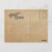 ヴィンテージ広告の新聞のバックブレース ポストカード (裏面)