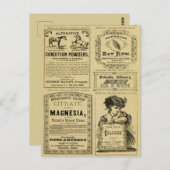 ヴィンテージ広告の新聞社の小売広告 ポストカード (正面/裏面)