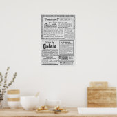 ヴィンテージ広告の ポスター (キッチン)