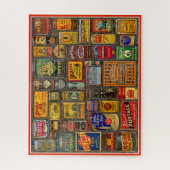 ヴィンテージ広告のTINコレクション ジグソーパズル (縦)