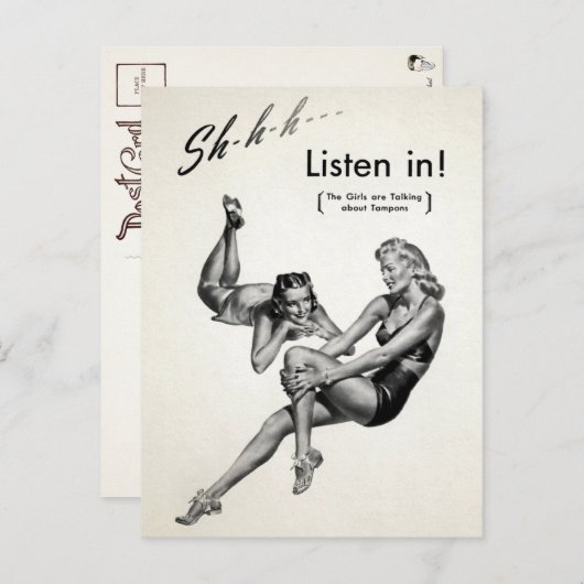 ヴィンテージ広告はがき ポストカード (正面/裏面)