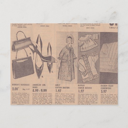 ヴィンテージ広告はがき ポストカード (正面)