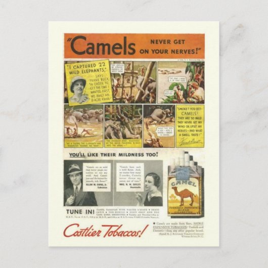 ヴィンテージ広告はがき ポストカード (正面)