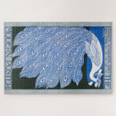 ヴィンテージ広告アールヌーボーのポスター – Peacock ジグソーパズル (横)