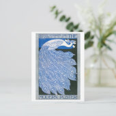 ヴィンテージ広告アールヌーボーのポスター – Peacock ポストカード (スタンド正面)