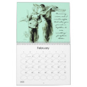 ヴィンテージ広告カレンダー カレンダー (2月 2026)