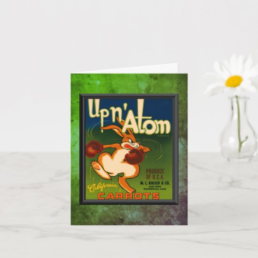 ヴィンテージ広告カロッツノートカード カード (小さな植物)