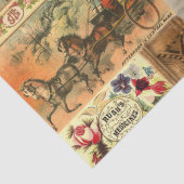 ヴィンテージ広告コラージュシャビーシックデコパージュ 薄葉紙 (詳細)