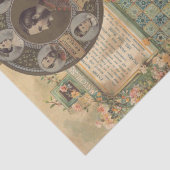 ヴィンテージ広告コラージュシャビーシックデコパージュ 薄葉紙 (詳細)