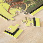 "ヴィンテージ広告コロンビア自転車1917 " ジグソーパズル (側面)