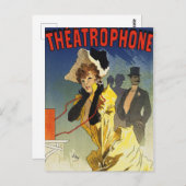 ヴィンテージ広告シアターのポスタ絵画ー・アート ポストカード (正面/裏面)