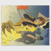 ヴィンテージ広告シアターのポスタ絵画ー・アート ラッピングペーパー (フラット)