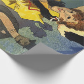 ヴィンテージ広告シアターのポスタ絵画ー・アート ラッピングペーパー (角)