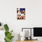 ヴィンテージ広告ズ広告：レストラン&フードケータリング ポスター (ホームオフィス)