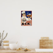 ヴィンテージ広告ズ広告：レストラン&フードケータリング ポスター (キッチン)