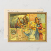 ヴィンテージ広告ズ、カラード、バウザー・バタースコット ポストカード (正面/裏面)