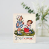 ヴィンテージ広告ズ、マガリン ポストカード (スタンド正面)