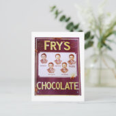 ヴィンテージ広告チョコレートのポスター ポストカード (スタンド正面)