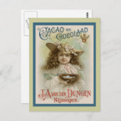 ヴィンテージ広告チョコレート ポストカード (正面/裏面)