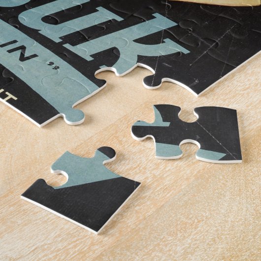 ヴィンテージ広告ハンドクリーム女性金髪 ジグソーパズル (側面)