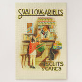 ヴィンテージ広告ビスケットのポスター ジグソーパズル (縦)