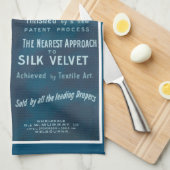 ヴィンテージ広告ビロードのポスター キッチンタオル (四つ折り)