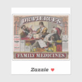 ヴィンテージ広告ピエースの家族の薬。 シール (シート)
