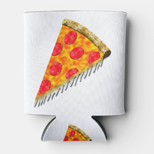 ヴィンテージ広告ピザスライス 缶クーラー (正面)