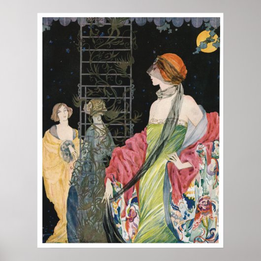 ヴィンテージ広告ファッションポスター ポスター (正面)