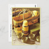 ヴィンテージ広告フラスコ ポストカード (正面/裏面)