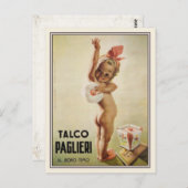 ヴィンテージ広告ポスターに可愛いベビーが付いたはがき ポストカード (正面/裏面)