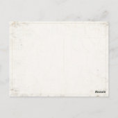 ヴィンテージ広告ポスターに可愛いベビーが付いたはがき ポストカード (裏面)