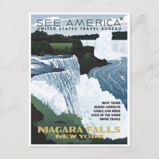 ヴィンテージ広告ポスターのポストカード ポストカード (正面)