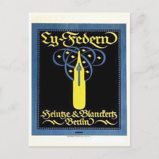 ヴィンテージ広告ポスターのポストカード ポストカード (正面)