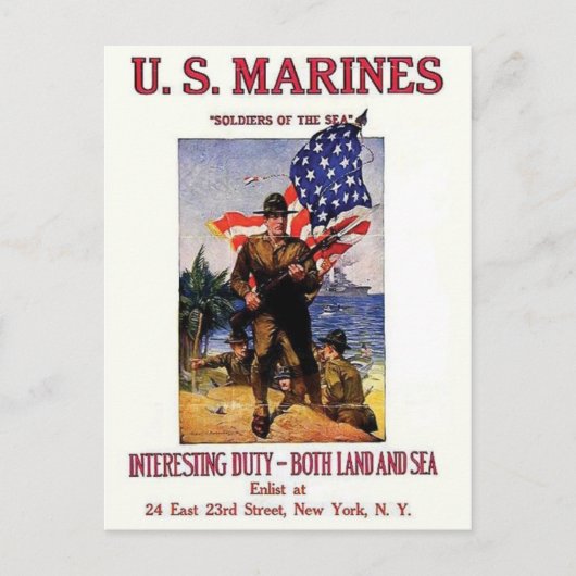 ヴィンテージ広告ポスターのポストカード ポストカード (正面)