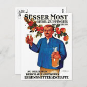 ヴィンテージ広告ポスターの葉書 ポストカード (正面/裏面)