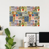 ヴィンテージ広告ポスターまたはデコページ ポスター (ホームオフィス)