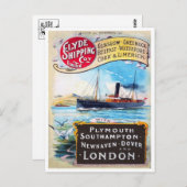 ヴィンテージ広告ポスターポストカード ポストカード (正面/裏面)