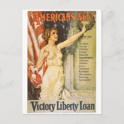 ヴィンテージ広告ポスターポストカード ポストカード (正面)