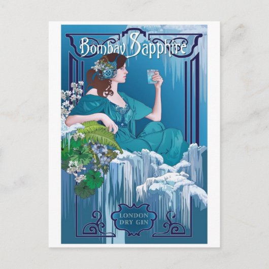 ヴィンテージ広告ポスターポストカード ポストカード (正面)