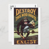 ヴィンテージ広告ポスターポストカード ポストカード (正面/裏面)