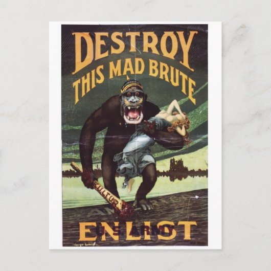 ヴィンテージ広告ポスターポストカード ポストカード (正面)