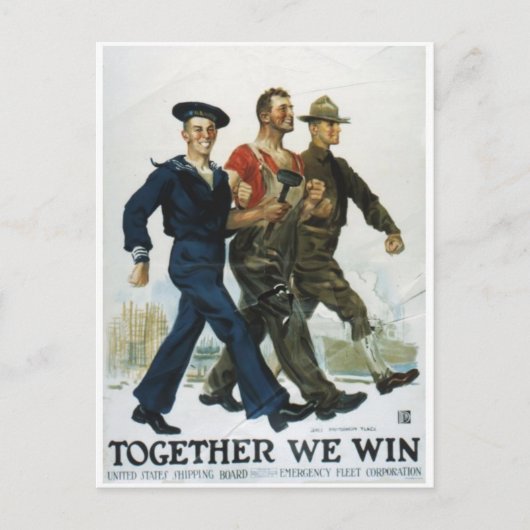 ヴィンテージ広告ポスターポストカード ポストカード (正面)