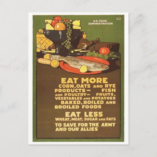 ヴィンテージ広告ポスターポストカード ポストカード (正面)