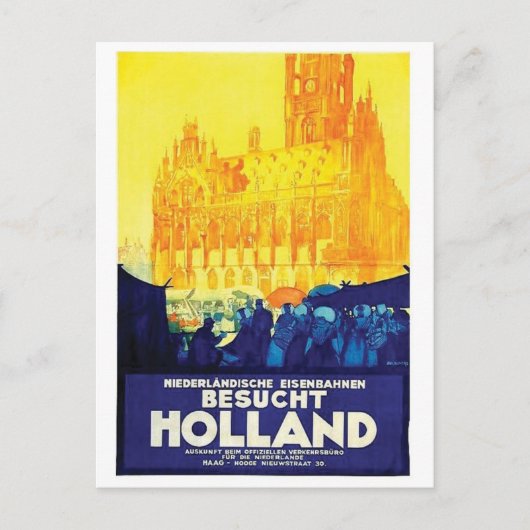 ヴィンテージ広告ポスターポストカード ポストカード (正面)