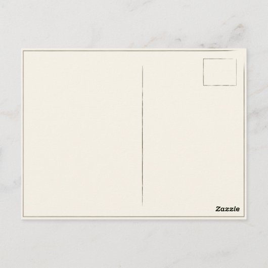 ヴィンテージ広告ポスター付きの葉書 ポストカード (裏面)