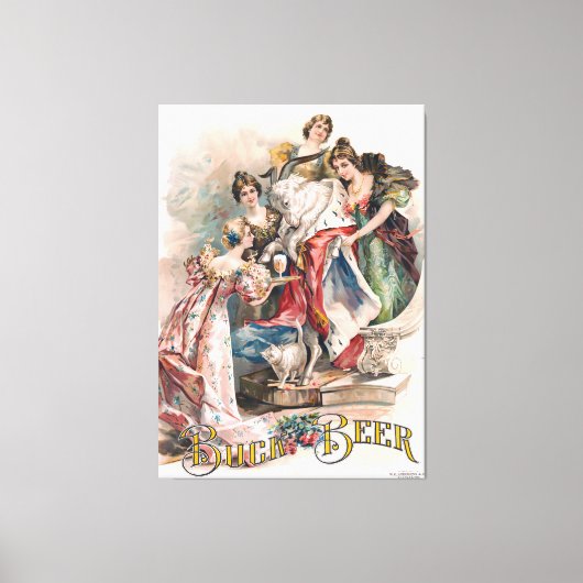 ヴィンテージ広告ポスター キャンバスプリント (正面)